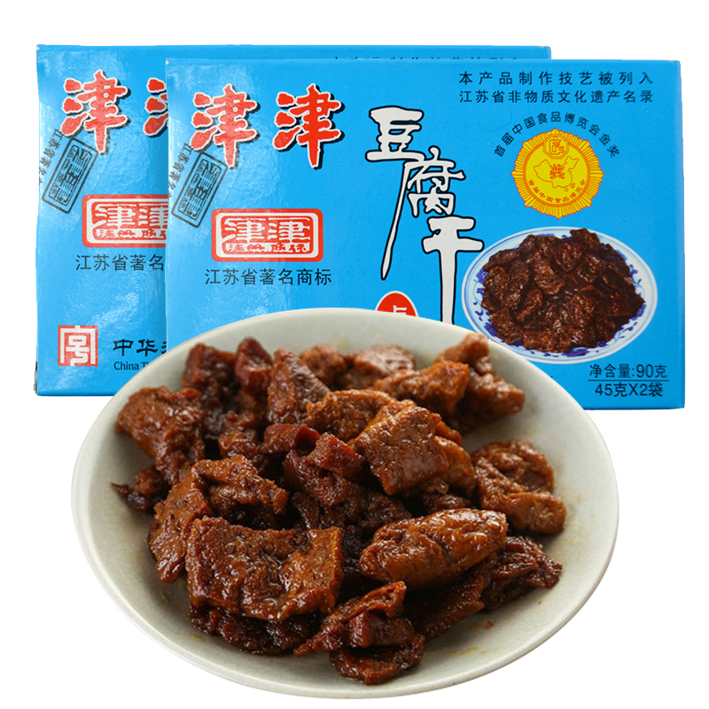 津津 卤汁豆腐干 原味 90g*2盒