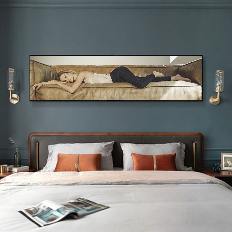 睡美人性感美女海报酒店房间床头装饰画饭店旅馆卧 a-6-1单幅尺寸图案