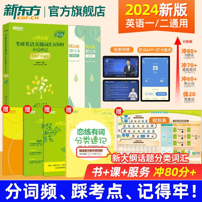 【新东方旗舰店】新东方恋练有词2024考