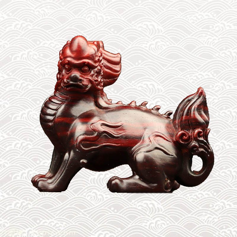 宫藏 印度小叶紫檀招财貔貅手把件纯手工木雕工艺品小件男手文玩把件