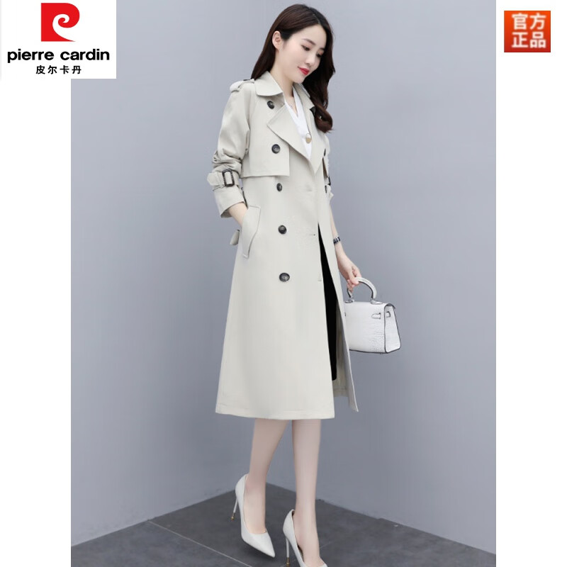 款风衣女士2024年早春秋季新款韩版时尚大衣高端大牌外套品牌 米色 m