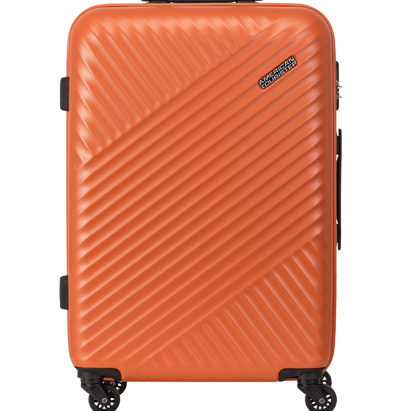 美旅箱包行李箱28英寸耐磨抗撞拉桿箱超輕萬向輪旅行箱橘色TV7密碼箱包