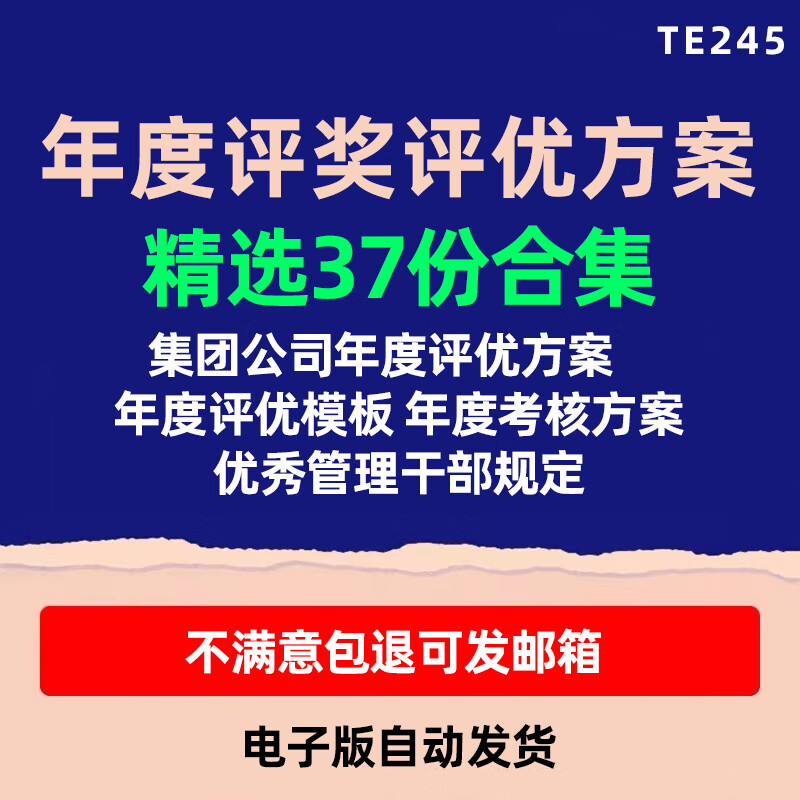 hr资料人事员工管理干部年度评奖评优考核激励奖项设置方案