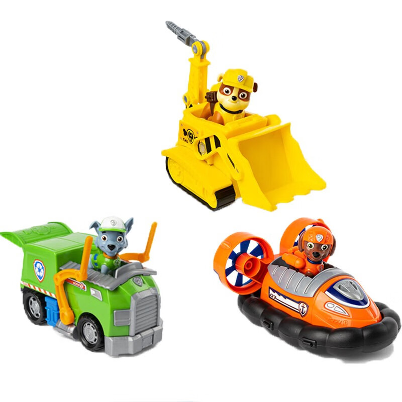 paw patrol汪汪队狗狗巡逻队队长莱德摩托阿奇灰灰天天模型车玩具大