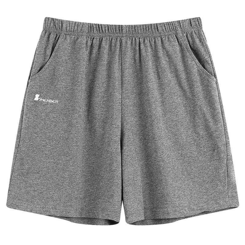 佐攸爸爸装 夏季爸爸短裤中年人男士宽松五分裤中老年纯棉休闲短裤