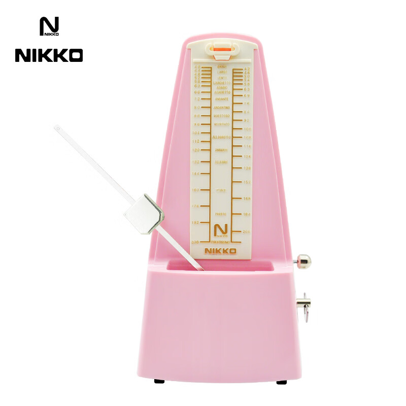 NIKKO日本尼康节拍器进口机芯钢琴考级专用吉他古筝架子鼓乐器通用 经典款—淡粉色