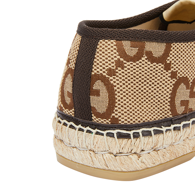 男士棕色经典gg帆布织物红绿织带休闲鞋 6