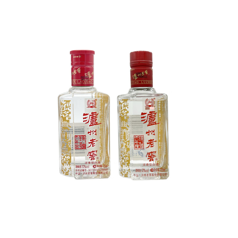 京东百亿补贴:泸州老窖 六年窖头曲 52度 浓香型白酒 125ml*24瓶 整箱