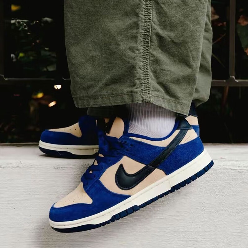 耐克(nike)dunk low女子q弹芝士布丁冰淇淋卡其蓝低帮耐磨休闲运动