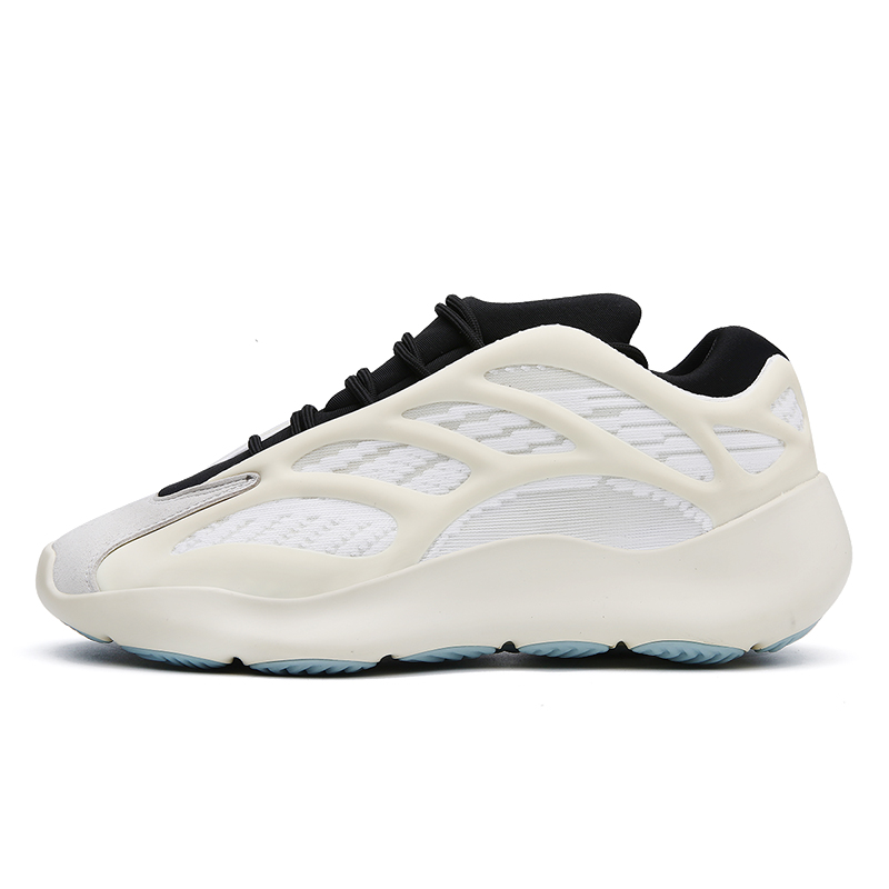 范琪芙椰子男鞋700v3骨架夜光运动鞋过毒老爹鞋潮鞋男百搭休闲鞋 白黑