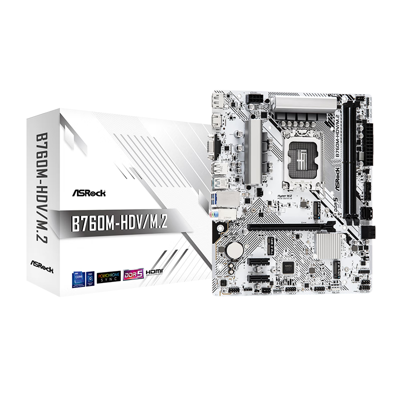 ASRock 华擎 B760M-HDV/M.2 D5主板