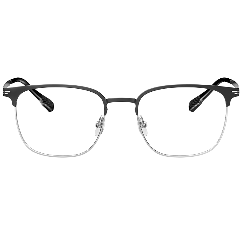 暴龙（BOLON）近视眼镜框 时尚商务通勤商务镜架 可配蔡司镜片 暴龙眼镜 精选 BJ6105-B16-银色+透灰色 蔡司佳锐冰蓝膜1.60折射率 818元