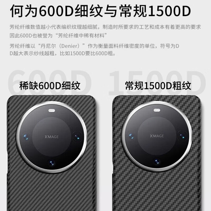 美特60pro 硬壳 【哑黑】1500d超薄凯夫拉硬壳 华为mate60pro/ 通用主