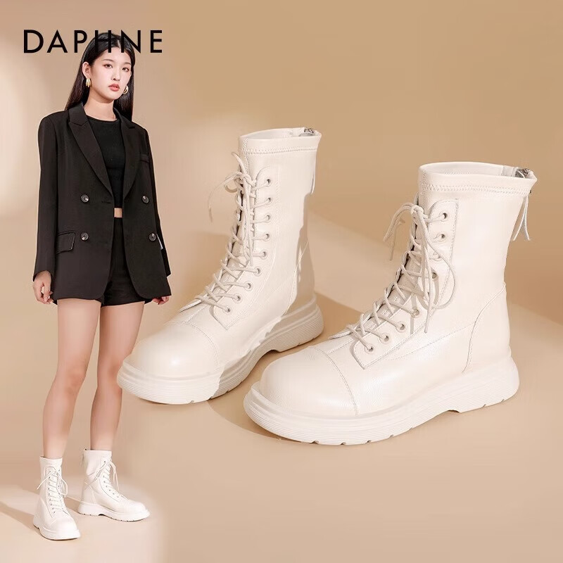 ��ܽ�ݼ��ް�ɫ����ѥŮ2023���Ь�Ӱٴ���Ӣ�׷��ѥŮ�ﶬJL ��ɫ ���� 35 99.9Ԫ