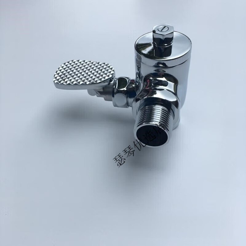 惠达(huida)全铜惠达脚踏阀 侧装大便冲洗阀直角 冲水大小可调hdk dk