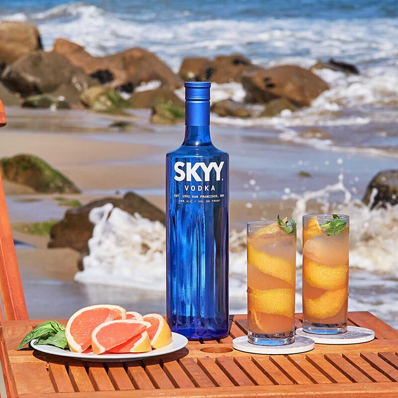 深蓝(skyy)vodka 深蓝伏特加 洋酒伏特加 鸡尾酒 基酒 深蓝伏特加 750
