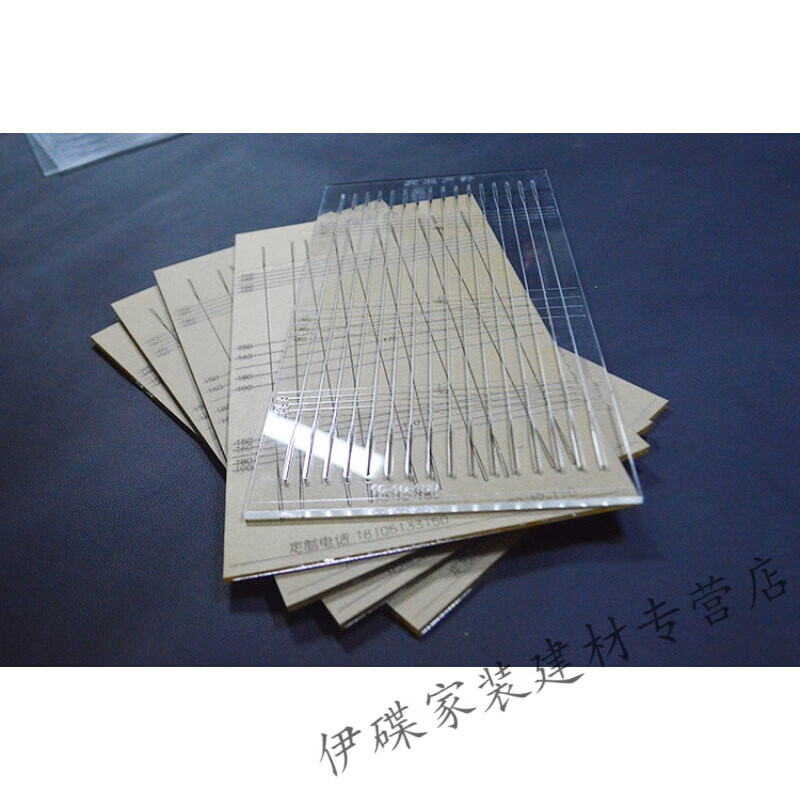 仁聚益5mm扁皮尺锥度尺扁皮切割锥度尺弹弓扁皮筋裁切尺有架无架尺