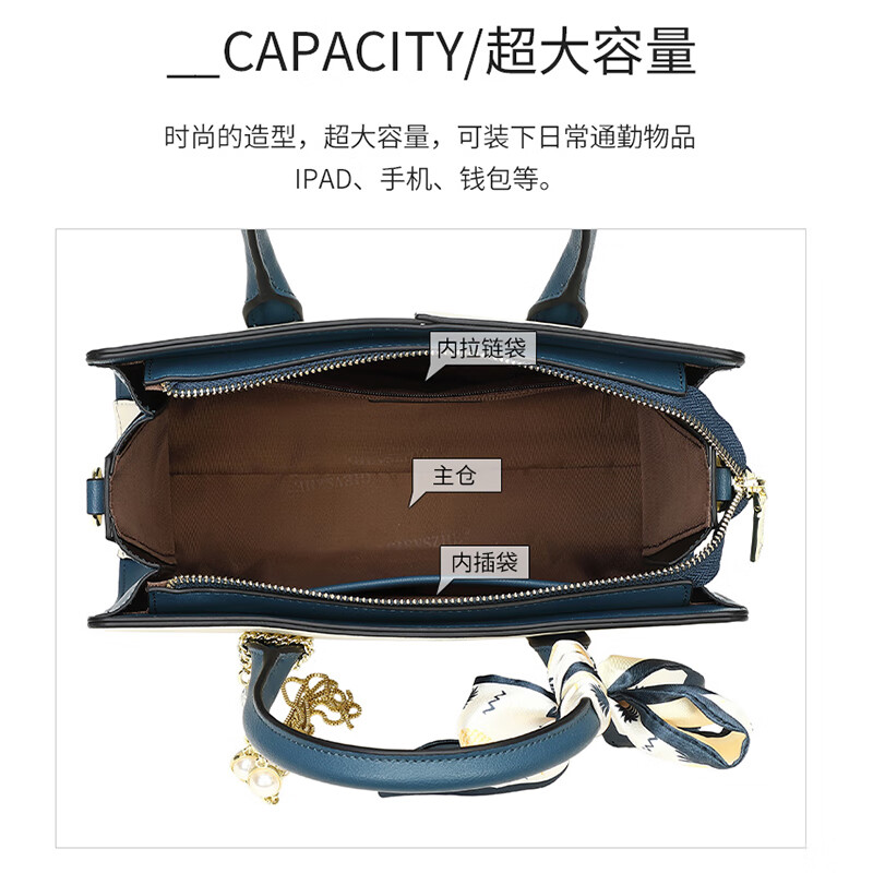 纪诗哲包包女包2025新款奢侈女士斜挎手提包妈妈情人节七夕礼物送老婆 米白色【当日/次日达】热销 精美品牌礼盒
