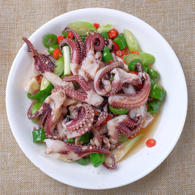 虎钢馋脆口章鱼须铁板烧烤商用鱿鱼须餐饮半成品速冷冻海鲜冰鲜食材