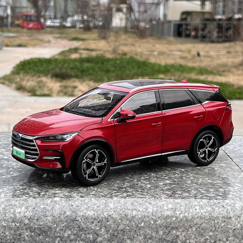 万致比亚迪唐dmi车模 1:18比亚迪唐dm-ibyd唐dmi电动车新能源 红色