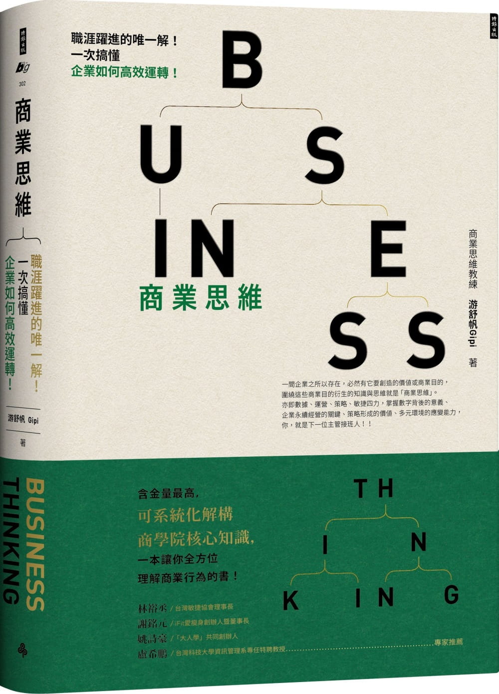 预售 游舒帆 Gipi商业思维 BUSINESS THINKING 职涯跃进的*解！一次搞懂企业如何高效运转！时报出版 台版原版 商业理财