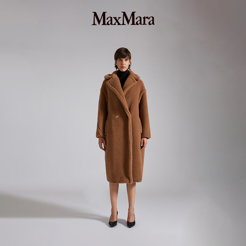 maxmara【经典款】女装经典泰迪熊大衣 1016131906 驼色 xs