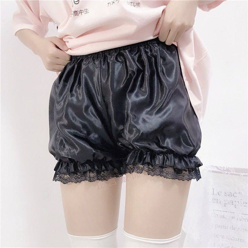 jk安全裤南瓜裤女蕾丝打底裤防走光外穿灯笼短裤子薄款学生保险裤
