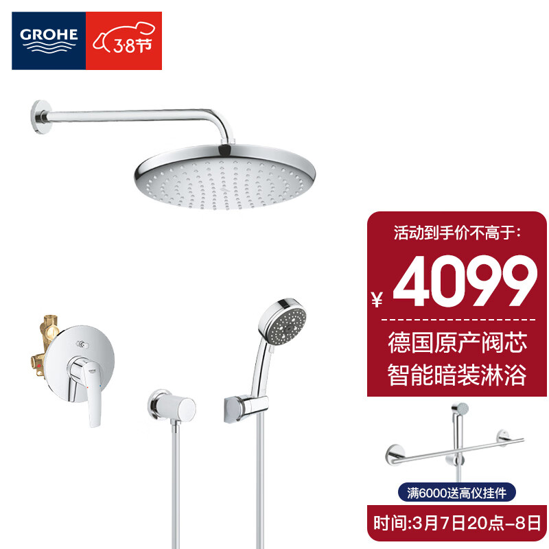 有关GROHE暗装淋浴花洒套装的前置知识，你了解多少？插图