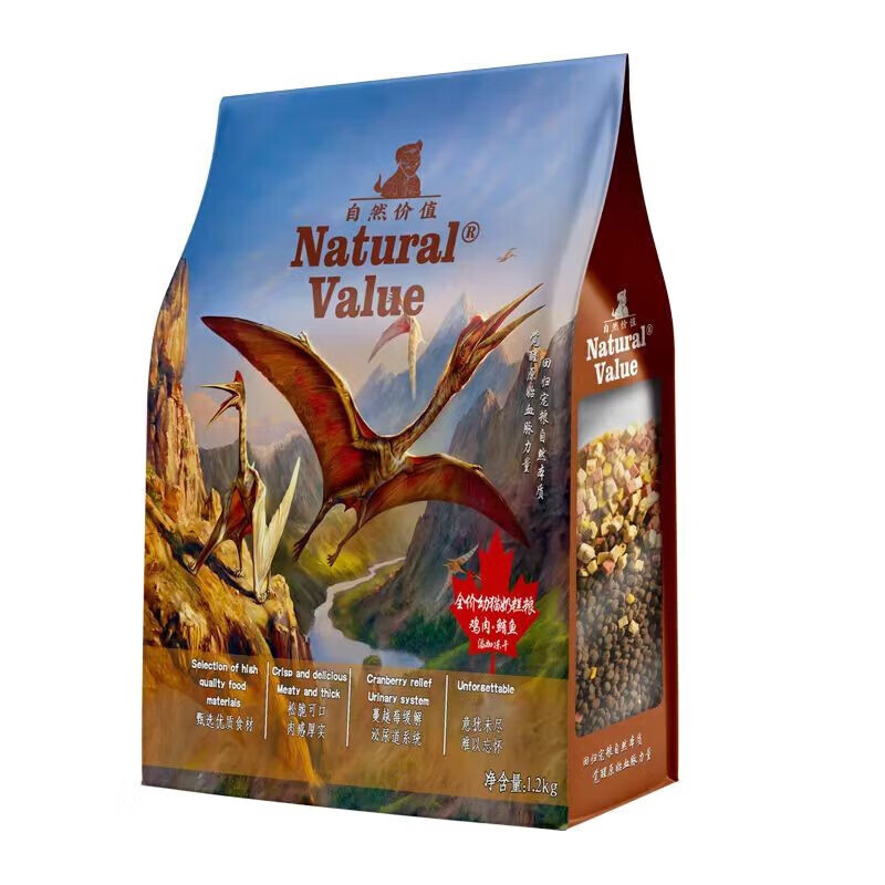 简简单单自然价值猫粮成幼猫通用奶糕粮低敏无谷双拼冻干粮 鸡肉鲔鱼幼猫奶糕1.2kg