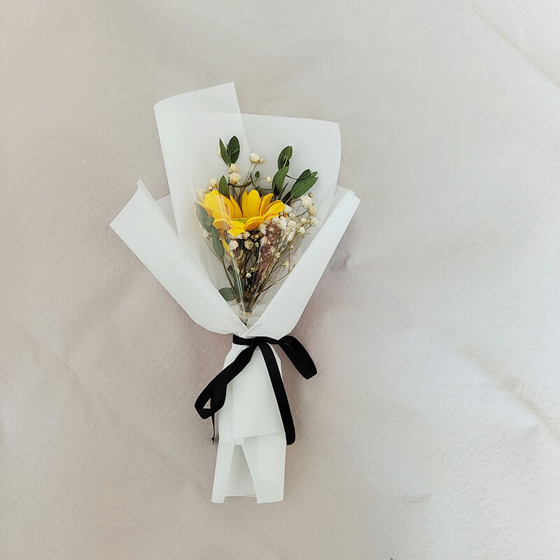 小花束仿真香皂菊花祭祀扫墓陵园墓地坟前摆放 香皂款黄色小菊10*28cm