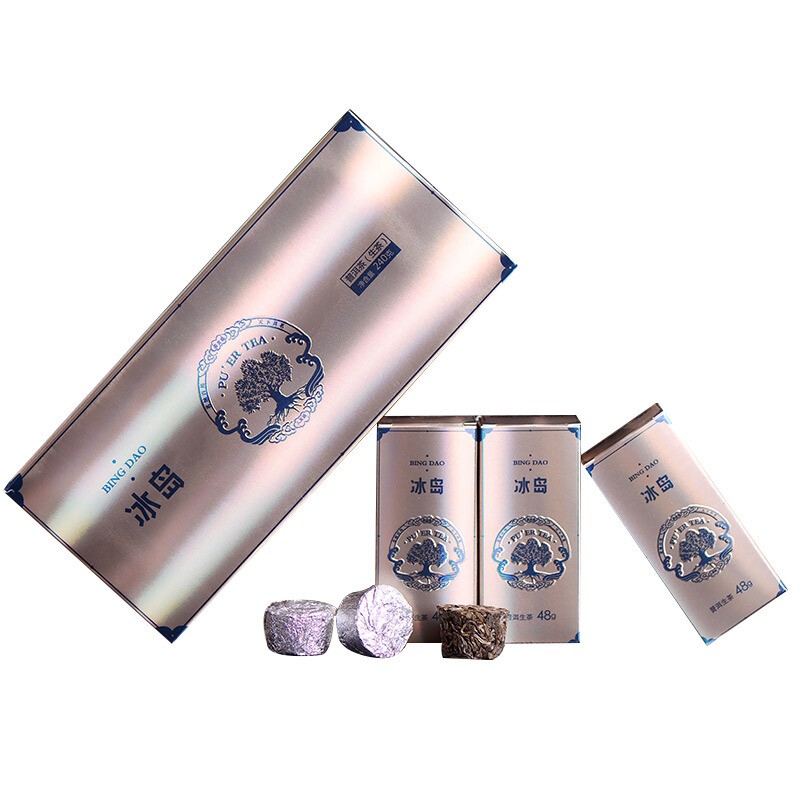 茗纳百川2019年巅境冰岛古树普洱茶生茶240克