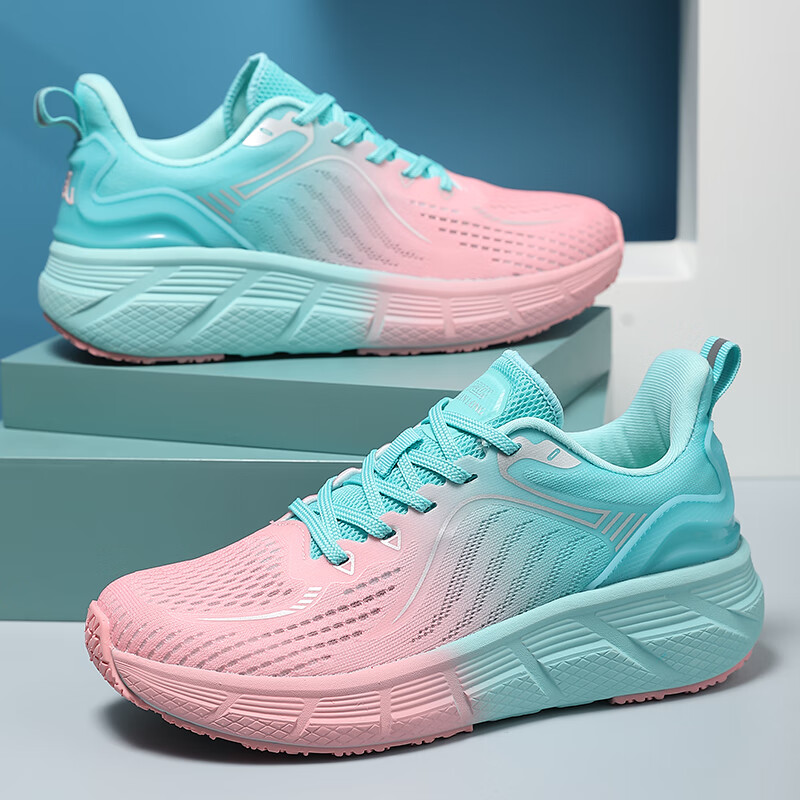 帝卡士马拉松跑步鞋女轻便减震超轻跑鞋男中考体育生专用立定跳远鞋