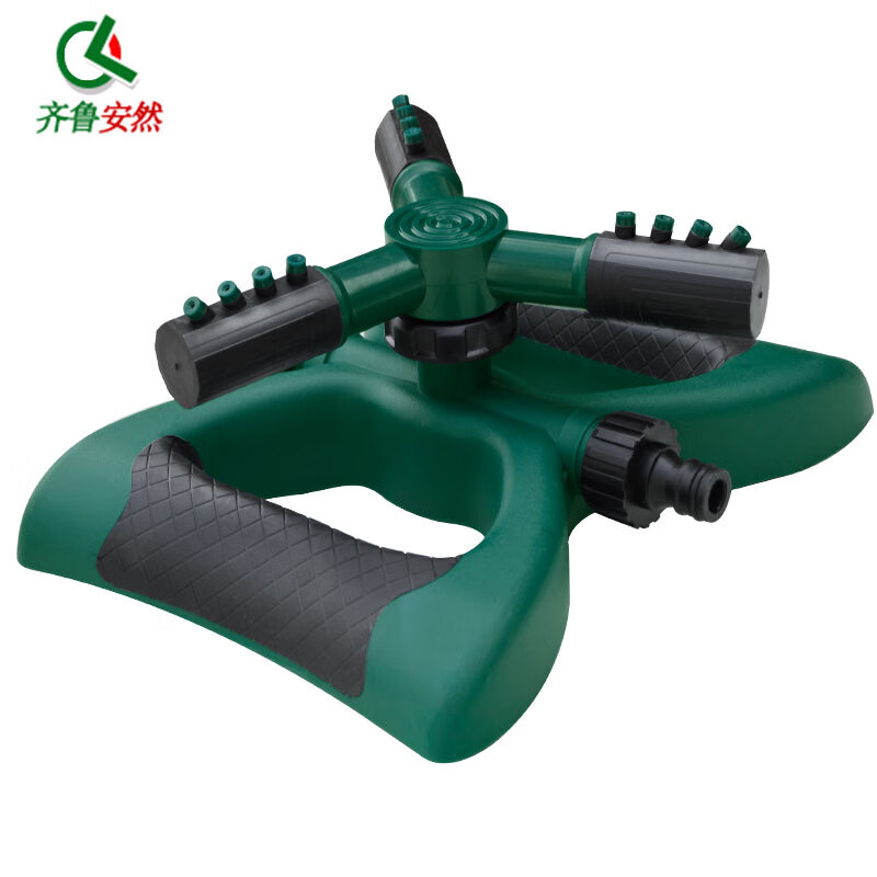 齐鲁安然 360度自动旋转喷头 花洒化喷灌喷头 洒水器喷淋头喷灌喷头菜地草坪喷淋绿化洒水灌溉屋顶降温浇菜喷水器 360度自动旋转喷头洒水器-绿色