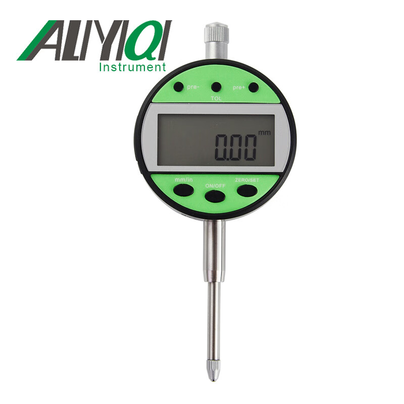 艾力仪器 数显百分表 六键便携式数字式数显式电子百分表 0-25mm