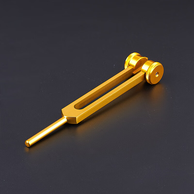 齐开采耳高频耳耳朵震掏锤子音叉打锤子震音音工具套装扫脸孔雀毛 铝