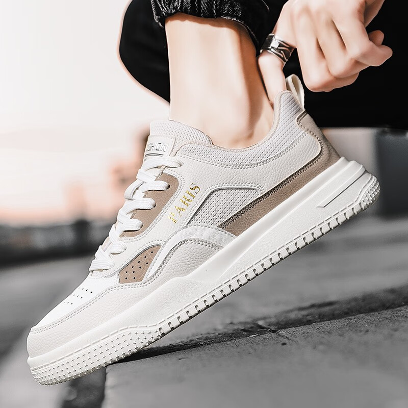 艺佰健青年休闲鞋男春夏季透气休闲板鞋男士时尚百搭运动潮鞋小白鞋