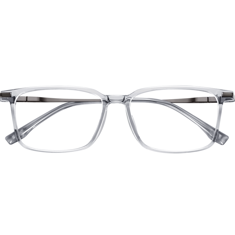 百亿补贴:乐申(LASHION)黑框近视眼镜框男款可配度数大脸显小大框防蓝光变色超轻纯钛镜架 27623黑框黑腿 配康美达1.60防雾防蓝光 0-600度253元