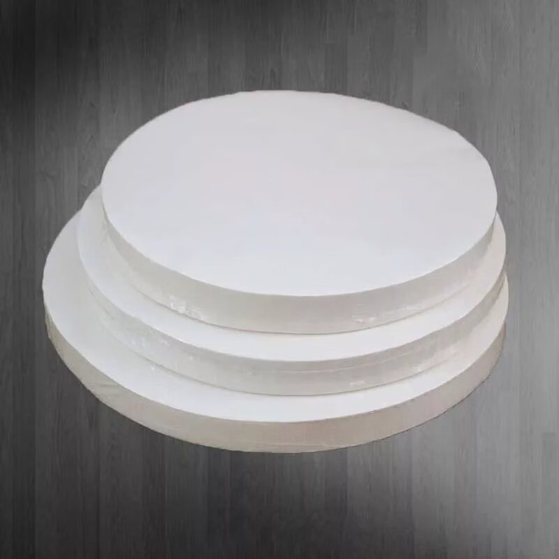 空气炸锅垫纸烘焙纸吸油纸隔油纸专用不粘纸烧烤烤肉油纸 【体验装】17厘米50张 圆形  (油刷)