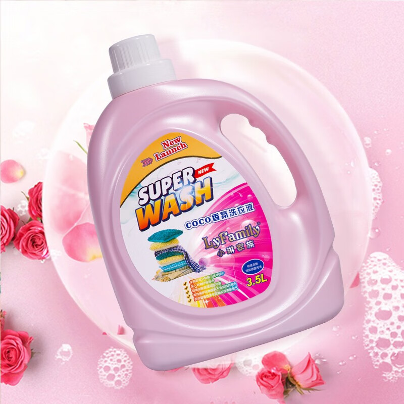 小琳家族COCO香氛香水洗衣液3.5kg持久留香大桶装家用手洗机洗去污洗衣液 单瓶装3500ml 【7斤装】