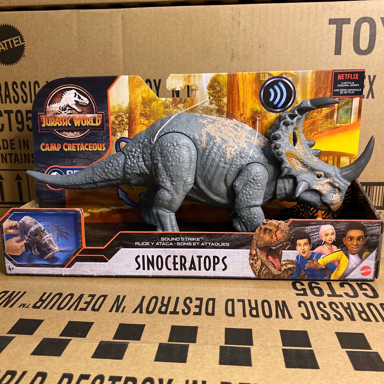 2全控竞技食肉牛龙重爪龙三角龙联动声效恐龙玩具 gvh65声效重爪 