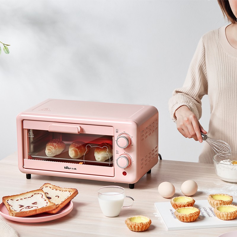 小熊（Bear）电烤箱 多功能家用迷你小型入门级烘焙烤箱11升做蛋糕机器 DKX-D11B1 11升 小巧标准版