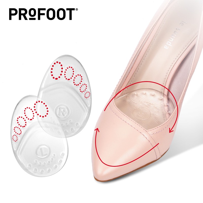 profoot半码鞋垫女半垫透明前掌垫女士高跟鞋脚掌防滑