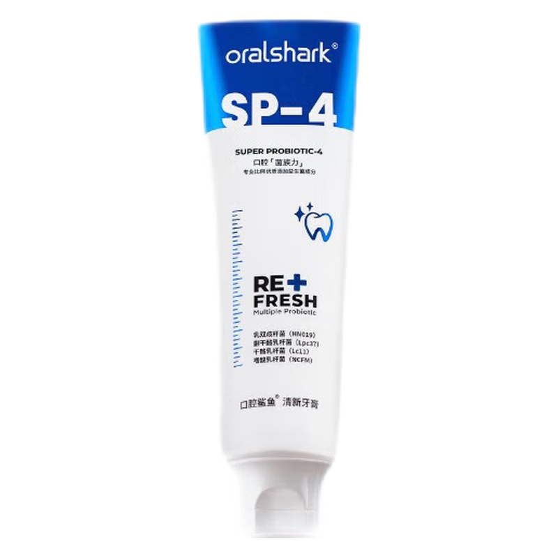鲨鱼口腔鲨鱼牙膏清新口气清洁口腔舒缓护龈牙膏 120g*1支凉感技术