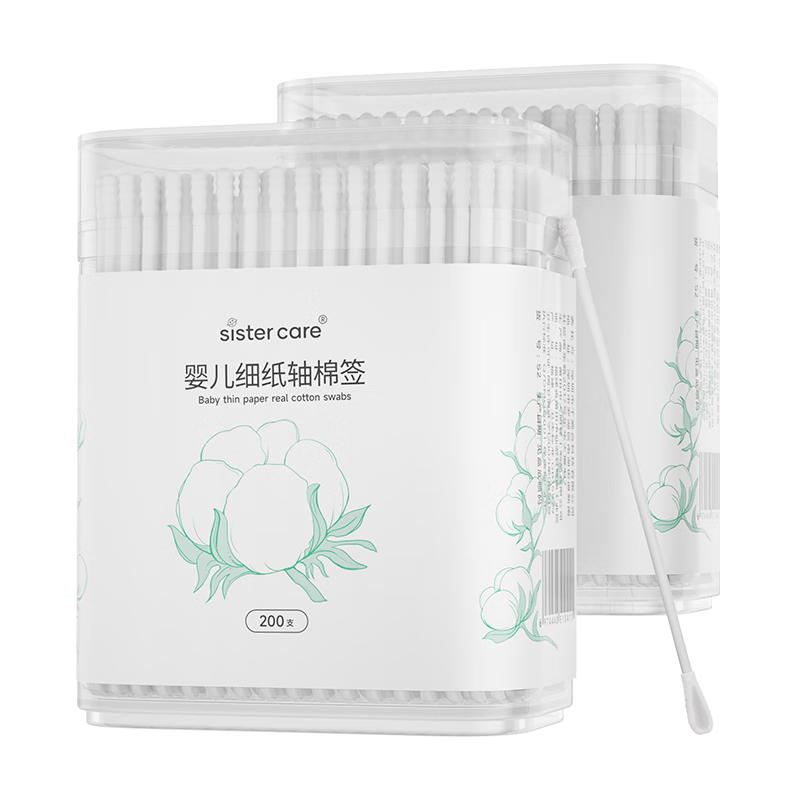 ���ڲ�����sister careӤ����ǩ�������ް�˫ͷ��ǩ������ͯר�ö���ʺ���ϸ����ǩ�ް� Ӥ����ǩ 1�й�200֧ 6.8Ԫ