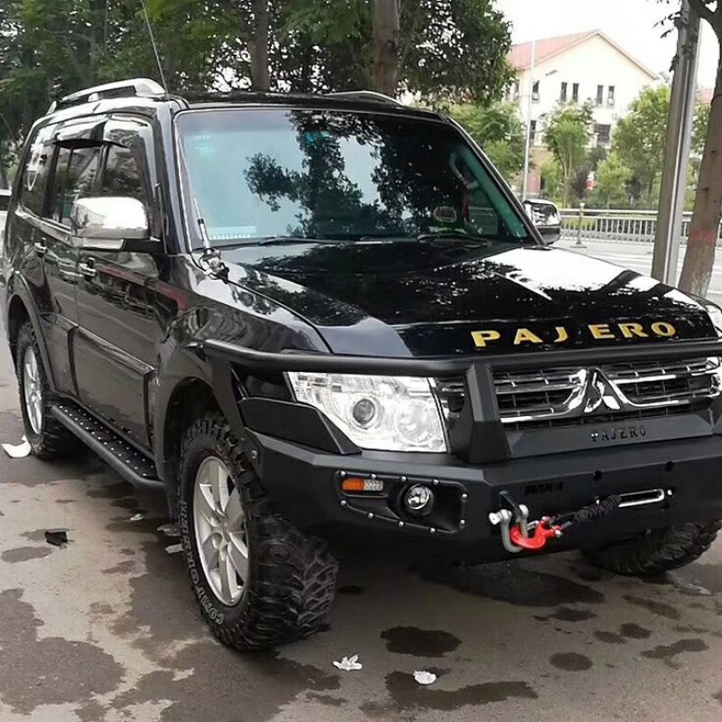 三菱帕杰罗侧踏板v93 v73帕杰罗改装踏板 侧杠 边杠 脚踏板 v97踏板一