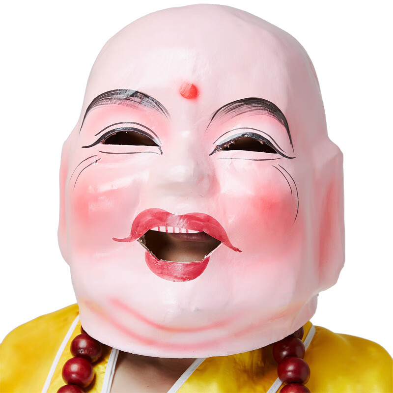 表演社火面佛服装大头出笑罗汉佛道具舞狮头套大醒狮面具 【大头佛】
