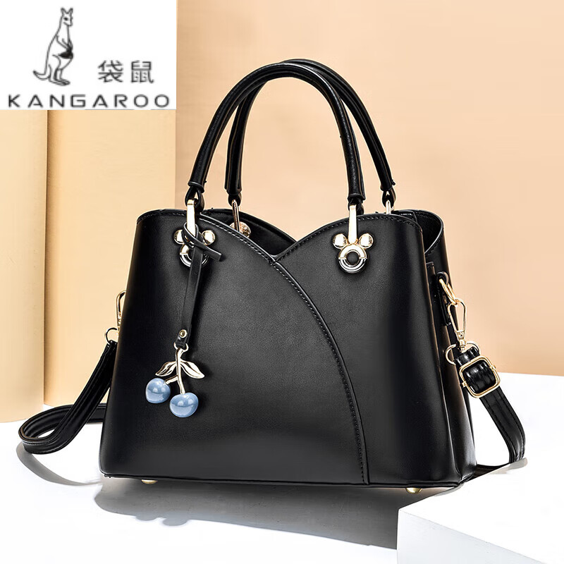 袋鼠(kangaroo)轻奢品牌女士包包2024春夏季新款气质软皮妈妈款时尚