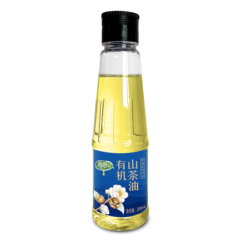 潤心（RunXin） 潤心有機山茶油200ML小瓶裝茶籽油 有機茶油200ML
