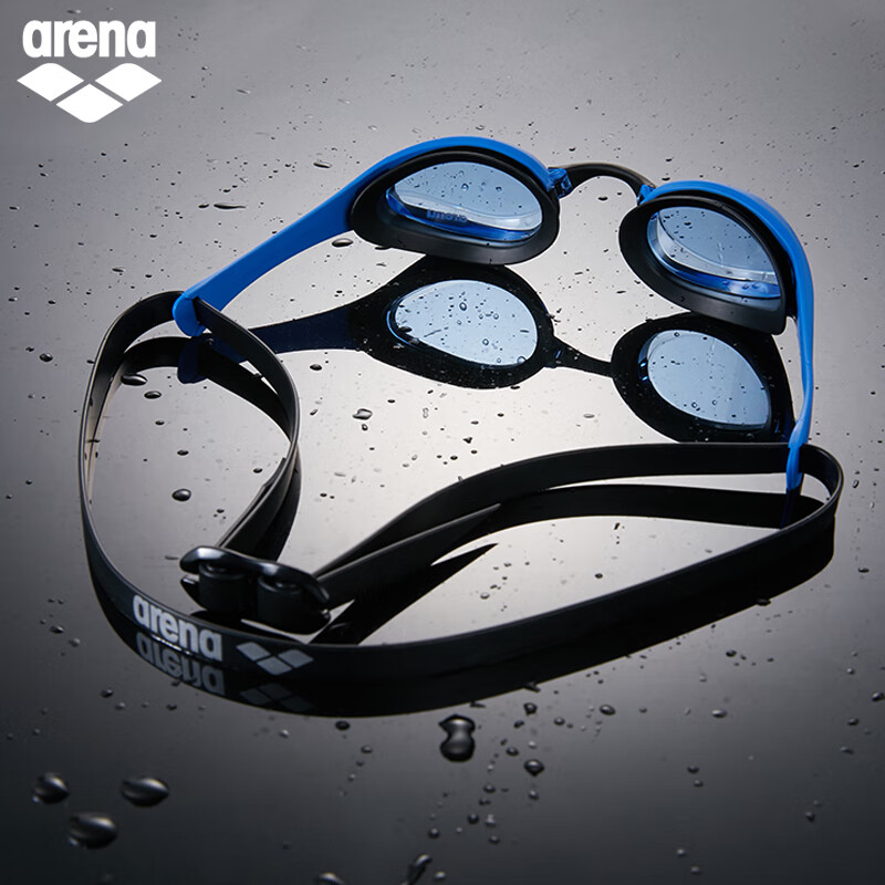 阿瑞娜（arena）进口泳镜防雾先锋高清防水泳镜非镀膜竞技泳镜专业游泳国际泳联 蓝色(BLU) 平光
