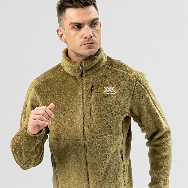 XBIONIC律动保暖毛猴开衫男子运动户外滑雪保暖Polartec抓绒衣衫 22517  橄榄绿 XL